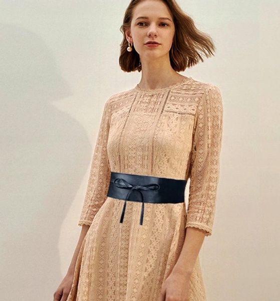 Pasek Szeroki Pas Damski Sukienek Boho Eko Skóra zdjęcie 3