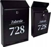 Skrzynka na listy A-4 z Napisem - nadruk UV