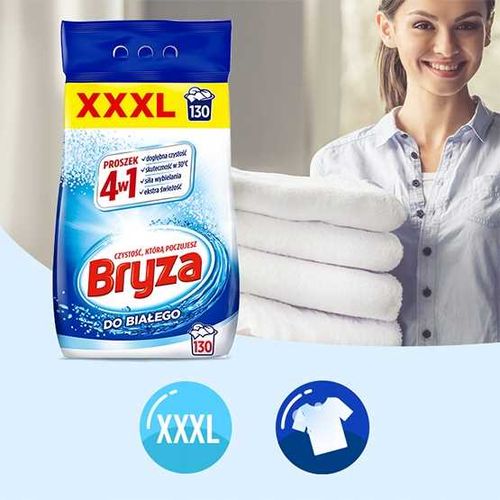 Bryza 4w1 proszek WHITE 8,45kg / 130 prań na Arena.pl