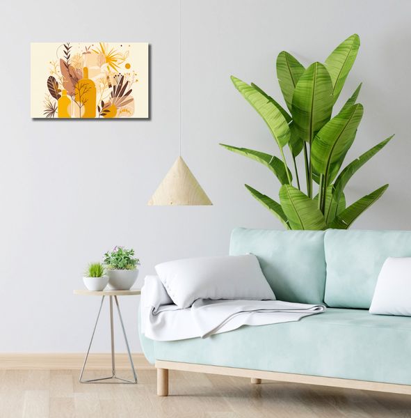 Obraz 50x30cm Złote Rośliny zdjęcie 2