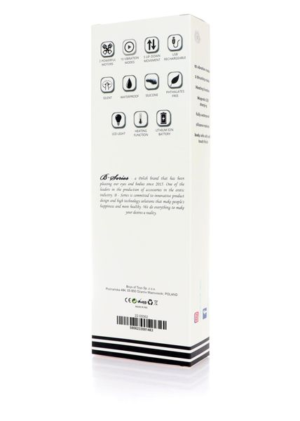 Wibrator - Rechargeable Thrusting Vibrator USB 10 Functions - Heating zdjęcie 12