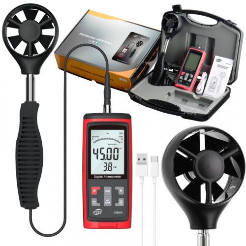 WIATROMIERZ BENETECH GT8915 ANEMOMETR Z WYŚWIETLACZEM LCD zdjęcie 2