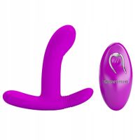 Masażer z wibracjami, silikonowy. Do punktu G, łechtaczki. Na pilota.