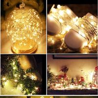 20 sztuk 10Led Lampki Ogrodowe drut MIEDZIANY led