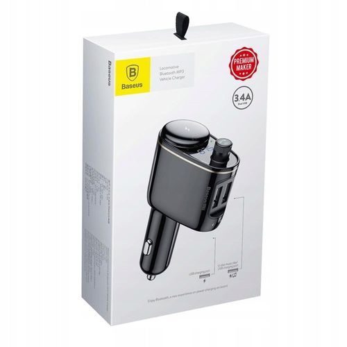 Transmiter samochodowy Baseus S-06 Locomotive Ładowarka USB Bluetooth MP3 na Arena.pl