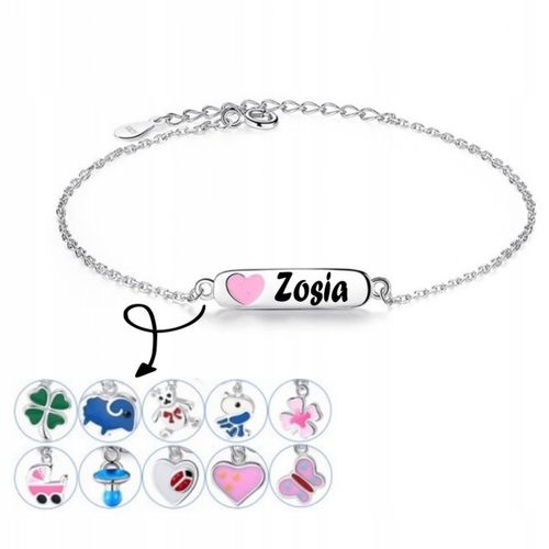 Bransoletka personalizowana z grawerem, srebro 925 na Arena.pl