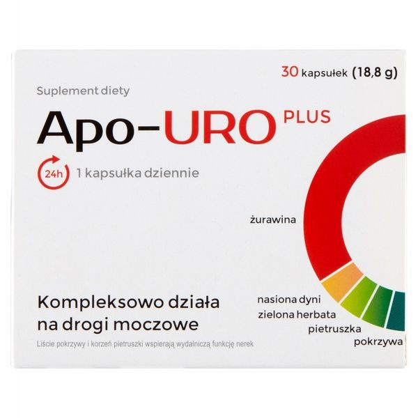 Apo-URO Plus Wsparcie Dróg Moczowych 30 Kapsułek zdjęcie 4