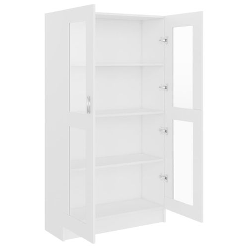 Witryna biała 82x30x150cm VidaXL na Arena.pl