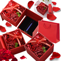 flower box mydlane róże bukiet pudełko prezent pachnący zestaw do kąpieli
