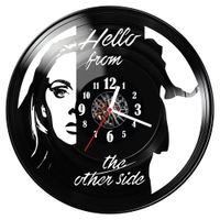 Zegar ścienny z płyty winylowej Adele 683.14