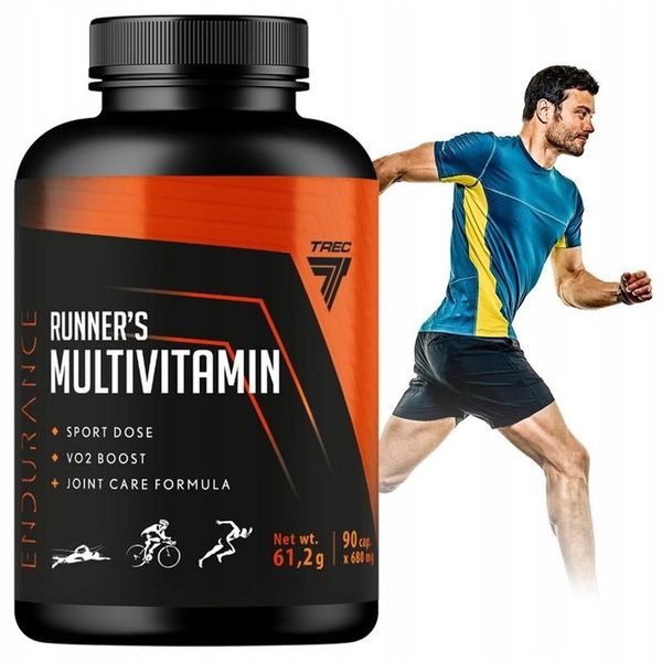 WITAMINY I MINERAŁY DLA BIEGACZY Trec Endurance Runner's Multivitamin 90kap zdjęcie 1