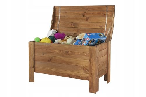 Skrzynia sosnowa skrzynia balkonowa ogrodowa Drewniany kufer na zabawki EKO na Arena.pl