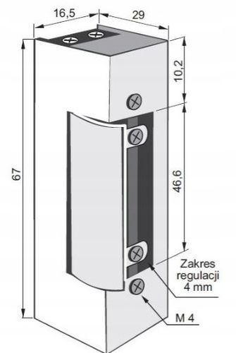 Kaseta elektrozaczepu ANTRACYT 7016 L280 z elektrozaczepem do furtki drzwi na Arena.pl