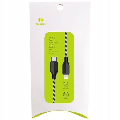 KABEL BENKS USB-C - APPLE LIGHTNING IPHONE 5S/6S/7 na Arena.pl