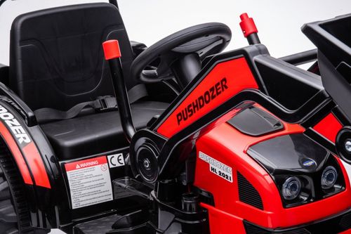 Traktor na akumulator dla dziecka - Koparka czerwona dla dziecka na Arena.pl
