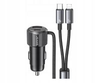 ŁADOWARKA SAMOCHODOWA USAMS YT SERIES CC287 66W 1xUSB-A 1xUSB-C + KABEL
