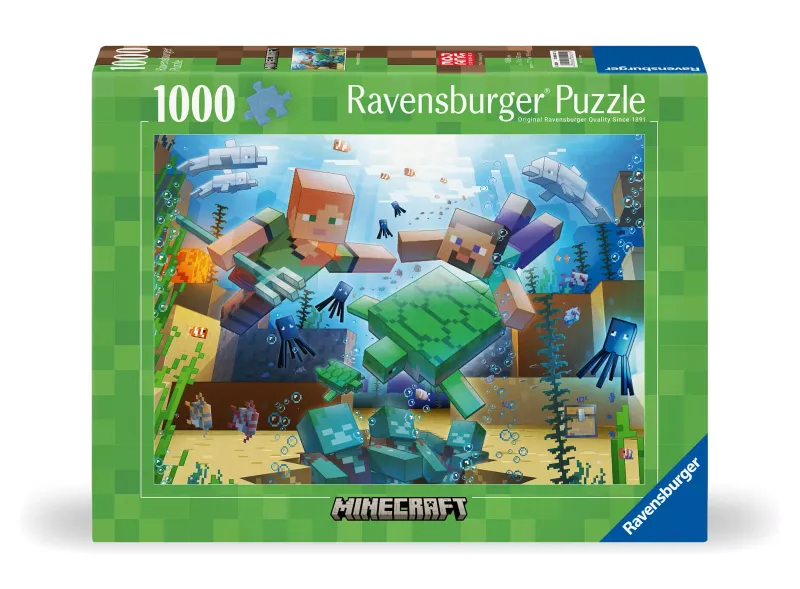 Puzzle 1000 Elementów. Minecraft. Mozaika zdjęcie 1