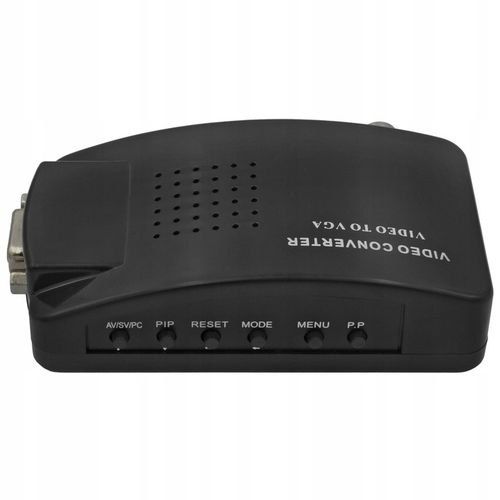 KONWERTER SYGNAŁU WIDEO S-VIDEO BNC AV VGA DO VGA Z PRZEWODAMI GRATIS na Arena.pl