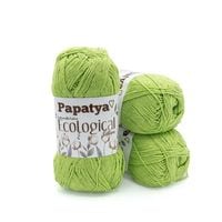 Włóczka Papatya EcoLogical 803 bawełna 300 m zielona