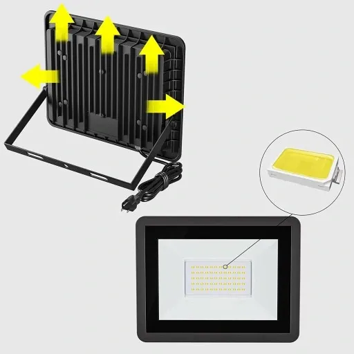 Halogen LED Naświetlacz Reflektor 50W IP65 Slim PREMIUM MOCNY SuperLED zdjęcie 7