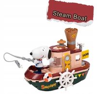 PANTASY Klocki 86907 SNOOPY Steam Boat Łódź Parowa Zestaw Klocków 3D