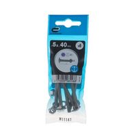 Śruba 5x40mm metryczny skok gwintu 6 szt. łeb okrągły fra