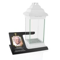 Podstawa pod znicz ze zdjęciem DEDYKACJA LAMPION