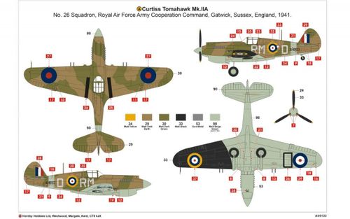 Airfix Curtiss Tomahawk Mk.IIB na Arena.pl