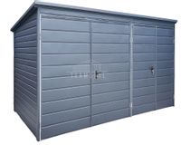 Schowek - Domek Ogrodowy 3,5x2m 2x Brama Dwuskrzydłowa Antracyt TS717