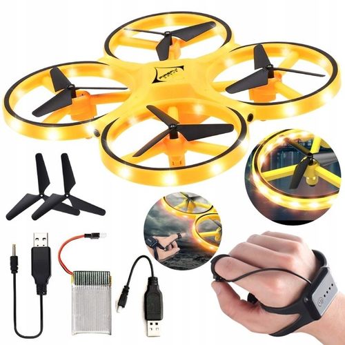DRON ZDALNIE STEROWANY RĘKĄ GESTEM UFO LED ZABAWKA DLA DZIECI PREZENT na Arena.pl