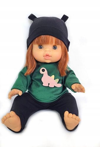 Ubranko dla lalek Koplet bluzka + getry+ czapka Miniland 32-38 cm kolory na Arena.pl