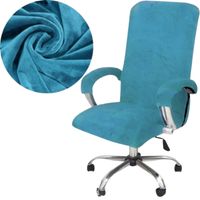 POKROWIEC NA FOTEL OBROTOWY WELUR TURKUSOWY