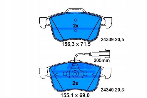 KLOCKI HAM PRZOD ALFA 159 05- ATE na Arena.pl