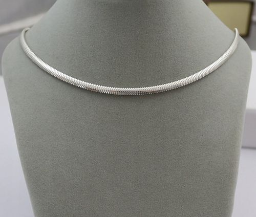 SREBRNY PEŁNY ŁAŃCUSZEK DAMSKI ŻMIJKA Z ZAWIESZKĄ PR. 925 + GRAWER GRATIS na Arena.pl