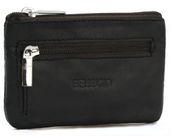 etui na klucze bellugio ze skóry naturalnej - brązowe