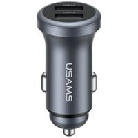 ładowarka samochodowa usams cc320        aluminium 2.4a 2xusb-a