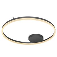 Minimalistyczna lampa natynkowa Halo LED 55W 3000K czarna