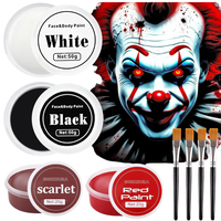 Farby do twarzy i ciała zestaw do charakteryzacji Halloween 140g 4 kol