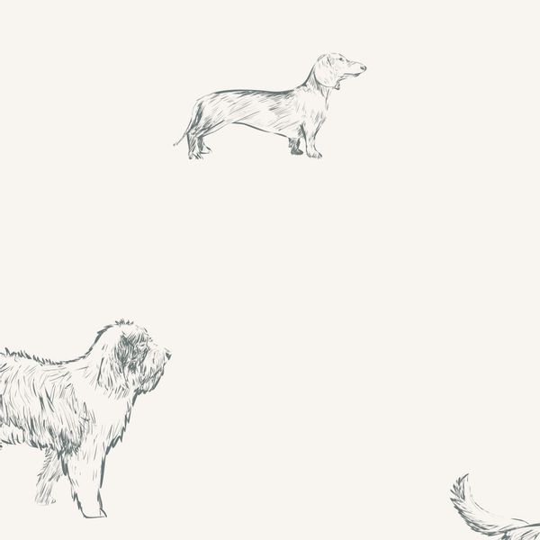 Tapeta Szkic Psy W120 250 cm płótno zdjęcie 1