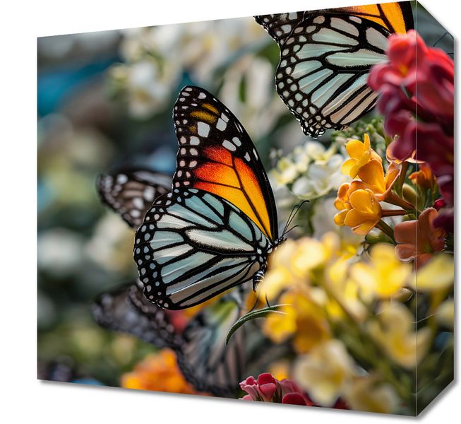 Obraz 30x30cm Motyle Na Łące zdjęcie 1