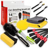 ZESTAW DO DETAILINGU 14SZT SZCZOTKI DO CZYSZCZENIA