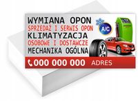 Wizytówki firmowe reklamowe 100szt dużo wzorów AUTO SERWIS wymiana opon