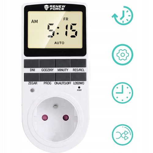 Programator Czasowy Timer Włącznik Wyłącznik Cyfrowy Wyświetlacz LCD Zegar na Arena.pl