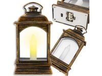 Latarnia laterenka plastikowa ze świeczką led dekoracyjna lampa lampka