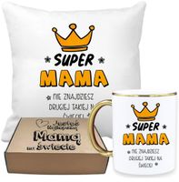 ZESTAW PREZENTOWY PODUSZKA I PIĘKNY KUBEK DLA MAMY DZIEŃ MATKI URODZINY