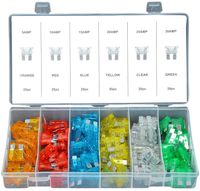 BEZPIECZNIKI SAMOCHODOWE 5A 10A 15A 20A 25A 30A ZESTAW NORMAL DUŻE 120szt