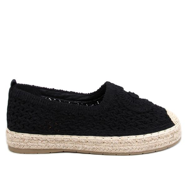 Ażurowe espadryle Black r.38 zdjęcie 1