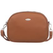 DAVID JONES torebka skórzana eko listonoszka 3 komorowa V488 camel