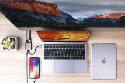 HyperDrive Replikator portów USB-C 3in1 4K szary na Arena.pl