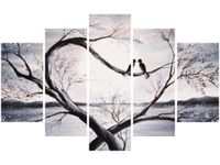 70 100CM OBRAZ 5 ELEM W ŚWIETLE KSIĘŻYCA DRUK PŁÓTNO